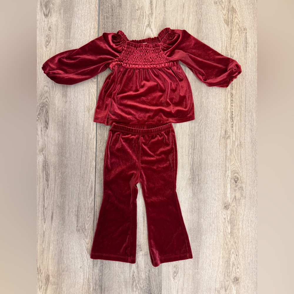 GAP Kids Red Velvet Matching Set